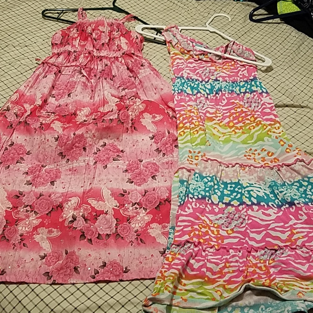 2 girls size 8 summer dresses